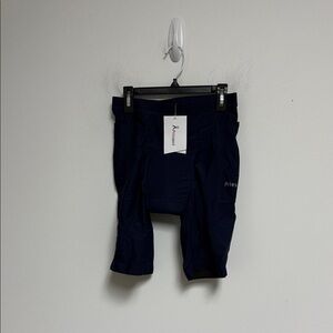 Priessei Men’s Navy Cycling Shorts Padded Side Pockets Size Medium